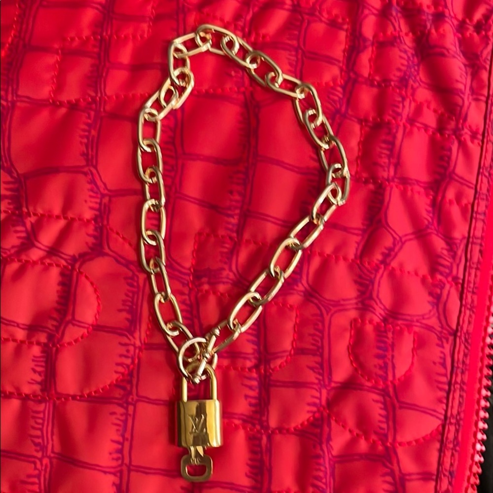 LV Lock and key 318 on beautiful unbranded toggle bracelet